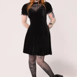 Robe noire en velours Black Velvet