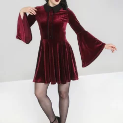 Robe en velours bordeaux Candle Light