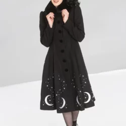 Manteau noir évasé Moonshine