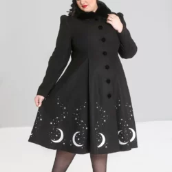 Manteau noir évasé Moonshine